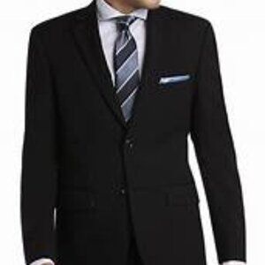 Pronto Uomo Classic Cashmere Black Blazer Jacket 46L